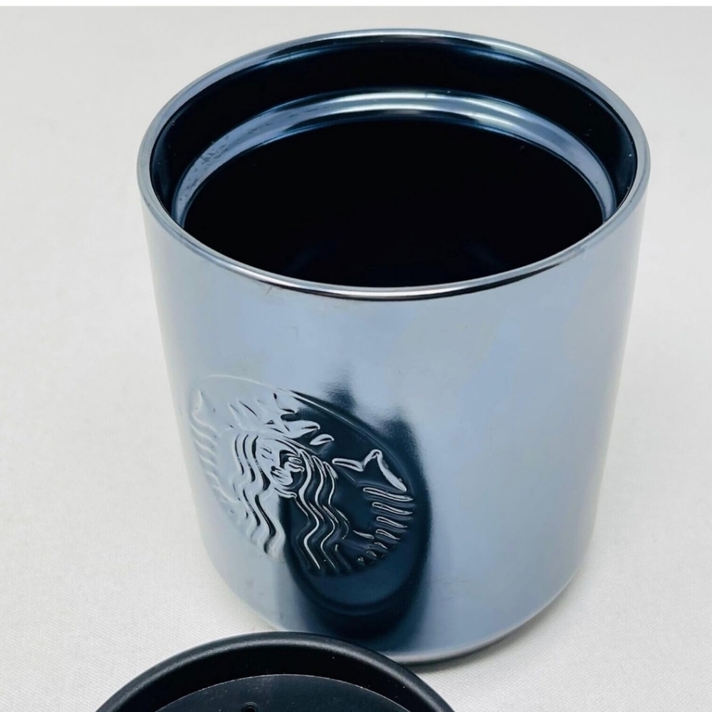 Starbucks Ceramic Pewter Double-Wall Tumbler, 8oz nwot